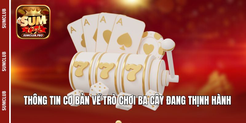 Ba cây Sumclub - Kinh nghiệm cá cược cho người chơi mới 2 Thông tin cơ bản về trò chơi ba cây đang thịnh hành
